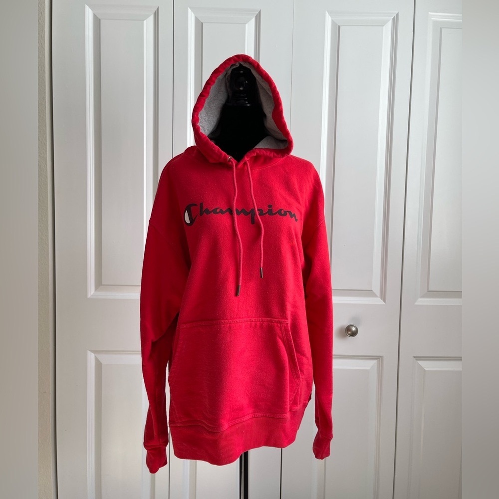 Red Men’s Large Champion Hoodie